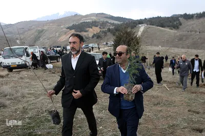 آیین درختکاری در پارک جنگلی  سد«لتیان» در شمال شرق استان تهران