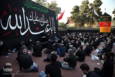 مراسم عزاداری شب هفتم محرم در هیئت بیت الحسین(ع)