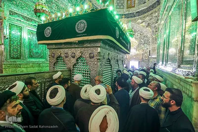 حضور ائمه جماعت در حرم حضرت شاهچراغ علیه‌السلام