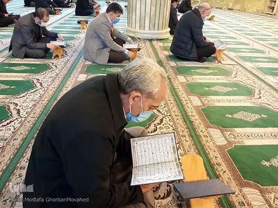 مراسم ختم قرآن به مناسبت ایام شهادت حضرت فاطمه(س) در اهر