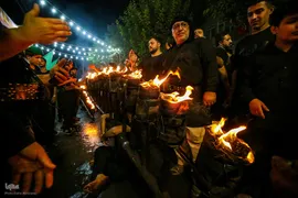 آئین مشعل گردانی عزاداران حسینی در دولت آباد تهران