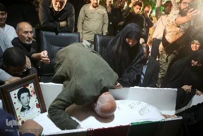 وداع با پیکر مطهر شهید امیر‌سعید قاسمی در معراج الشهدا تهران
