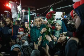 جشن شب ولادت امام رضا(ع) در میدان صادقیه