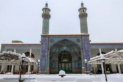 بارش سنگین برف در همدان‎‎