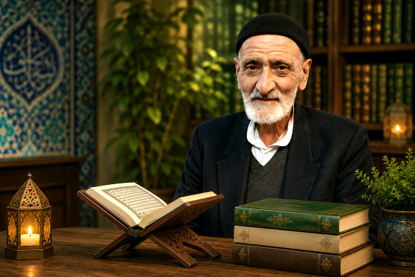 زنده‌یاد محمد پوران پیشکسوت قرآنی کاشان