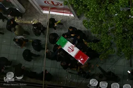 تشییع پیکر سردار شهید حاج مجید خادمی در تهران