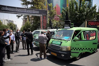 دسته عزاداران حسینی تاکسی رانان شهر تهران