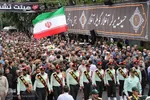 تشییع پیکر بسیجی شهید «امیر حسین‌پور» در تبریز‎