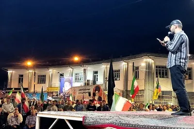 یکصد و سومین شب وفاداری مردم  در  حماسه میدان شهدای شهرستان بابلسر‌