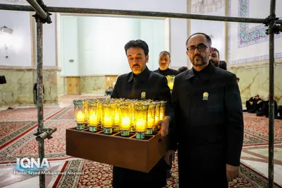 آیین خطبه‌خوانی شب شهادت امام رضا(ع) در حرم مطهر رضوی