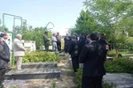 آیین عطر افشانی  و غبارروبی مزار شهدا در سوادکوه شمالی