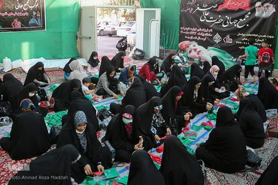 آغاز بسته‌بندی لباس همایش عظیم شیرخوارگان حسینی در استان فارس‎‎‎‎