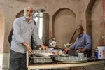 آیین سنتی پوش کشی در خانه امام حسینی یزد‎