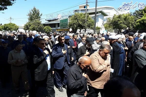 تشییع پیکر آیت‌الله شهید سلیمانی در بابلسر