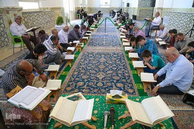 آیین جزء خواني قرآن‌کریم در آستان امامزاده عبدالله(ع)شهرری