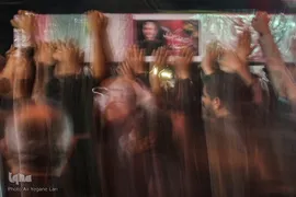 پیکر مطهر سردار بی سر مدافع حرم شهید عبدالله اسکندری، میهمان مردم و مسئولین عزادار لارستان بود