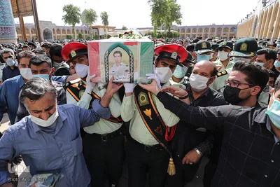 مراسم تشییع پیکر مطهر ستوان سوم شهید «صادق کریمی» - شیراز