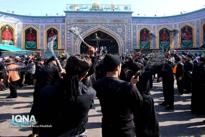 حضور دسته جات عزاداری در بین الحرمین 
در آستانه اربعین حسینی