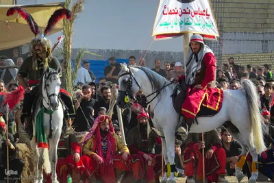 مراسم خیمه‌سوزان و مقتل‌خوانی در خمینی‌شهر اصفهان
