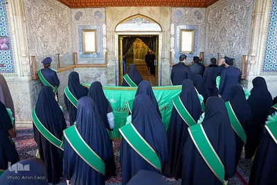آیین گلاب شویی حرم مطهر حضرت شاهچراغ علیه السلام