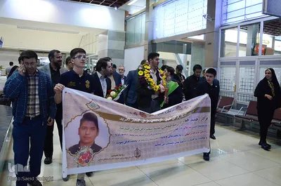 استقبال از سینا طباخی برگزیده مسابقات کشوری قرآن