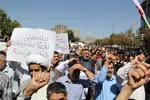 راهپیمایی نمازگزاران زنجانی علیه جنایات آل سعود
