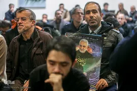 مراسم تجدید عهد هنرمندان با سردار آسمانی