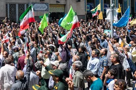 راهپیمایی مردم کرج علیه تهاجم رژیم صهیونیستی