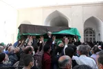 تشییع پیکر آیت الله علاقه بند در یزد
