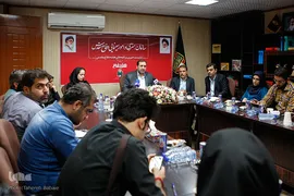 نشست خبری رئیس سازمان هنری و امور سینمایی دفاع مقدس
