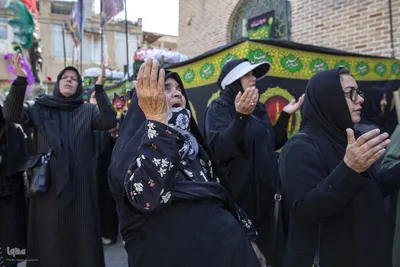 تشییع نمادین شهدای کربلا توسط زنان بنی اسد در قزوین