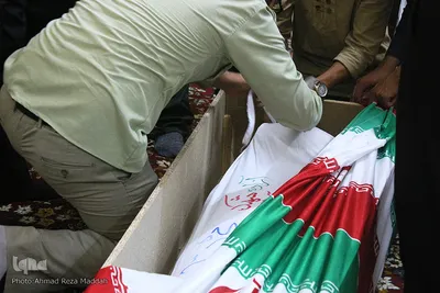 مراسم وداع خانواده شهید محمد قائدی