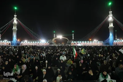 حال و هوای جمکران در شب عید مباهله