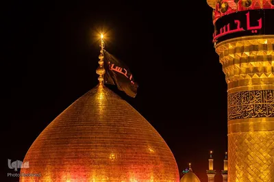 تعویض پرچم حرمین شریفین در کربلا به مناسبت فرارسیدن ماه محرم