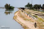 تصویر هوایی از مناطق سیل زده