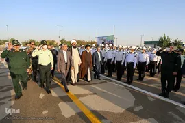 مراسم صبحگاه مشترک نیروهای نظامی و انتظامی استان همدان