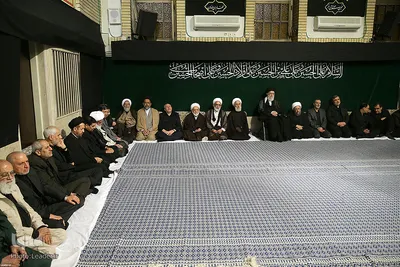 اولین شب مراسم عزاداری حضرت اباعبدالله الحسین(ع) در حسینیه امام خمینی(ره)