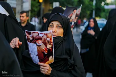 حرکت دسته عزاداری به مناسبت شهادت شهید جمهور و یاران