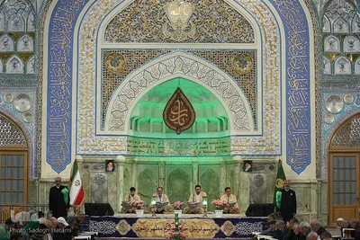 ترتیل‌خوانی قرآن کریم در حرم امام رضا(ع)