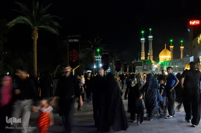 مراسم عزاداری سیدالشهدا در حرم حضرت معصومه(س)