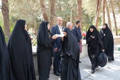 اعزام دانشجو معلمان دانشگاه فرهنگیان لرستان به پیاده‌روی اربعین حسینی