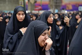 عزاداری مردم اهواز در سوگ شهادت آیت‌الله رئیسی و همراهانشان