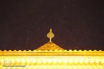 اولین برف زمستانی در قم