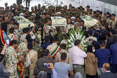 استقبال از پیکر ۳ شهید تازه تفحص شده دفاع مقدس در شیراز‎‎