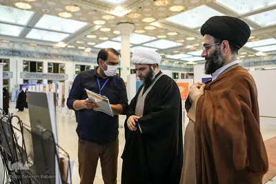 بازدید حجت‌الاسلام قمی رئیس سازمان تبلیغات اسلامی از غرفه ایکنا