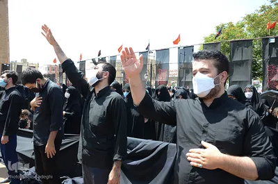 عزاداری بزرگ مردم تبریز در روز عاشورا‎‎