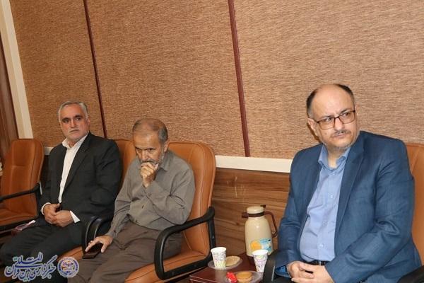 نشست مشترک رئیس دانشگاه مازندران با اعضای دفتر حفظ آثار و نشر ارزش‌های دفاع مقدس شهرستان بابلس