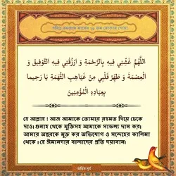 পবিত্র রমজান মাসের ২৯তম দিনের দোয়া