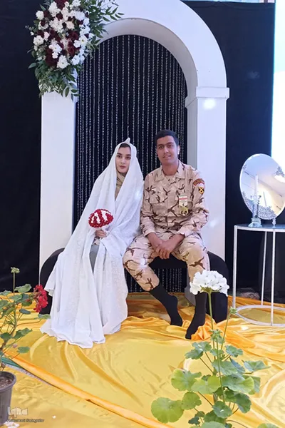 جشن ازدواج سربازان در خراسان جنوبی