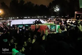 مراسم وداع با شهدای حافظ امنیت در مشهد